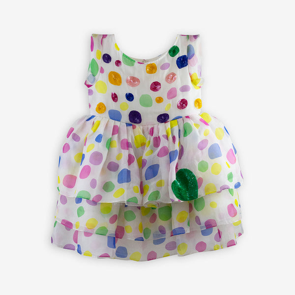 Fiesty Colourful Polka Dress