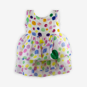 Fiesty Colourful Polka Dress