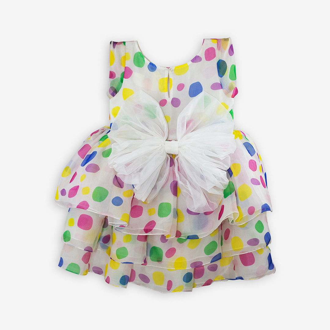 Fiesty Colourful Polka Dress