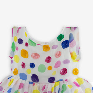 Fiesty Colourful Polka Dress