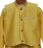 Cotton Silk Kurta Pyjama Wih Jacket