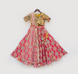 Yellow Embroidery Choli With Lehenga