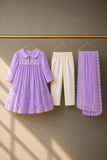Lilac Anarkali Set
