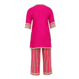 Gajji Silk Kurta and Georgette Gota Patti Embroidery Pant