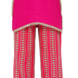 Gajji Silk Kurta and Georgette Gota Patti Embroidery Pant