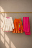 Ivory Peplum Lehenga Set