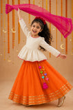 Ivory Peplum Lehenga Set