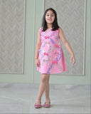 Lotus Pink Lots of Bows A Line Dress