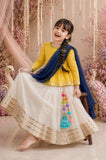 Yellow Peplum Lehenga Set