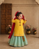 Yellow Dragonfly Lehenga Set