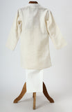 Silver Lurex Kurta with Glazed Cotton Pyjama