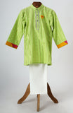 Neon cotton kurta with glazed cotton pyjama