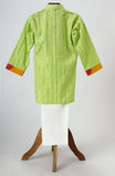 Neon cotton kurta with glazed cotton pyjama