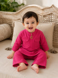 Fuchasia Moon-Star Oversized Kurta Set