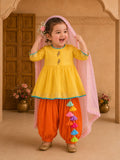Yellow Parrot Patiala Salwar Set