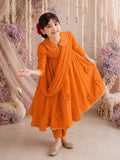 Orange Anarkali Set