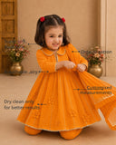 Orange Anarkali Set