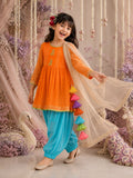 Orange Bunny Patiala Salwar Set