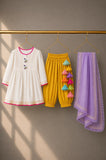 Ivory Bird Patiala Salwar Set