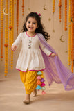 Ivory Bird Patiala Salwar Set
