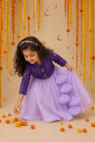 Purple Bird Jacket Lehenga Set