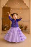 Purple Bird Jacket Lehenga Set