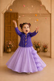Purple Bird Jacket Lehenga Set