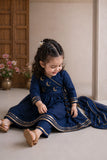 Navy Blue Moon-Star Angrakha Set