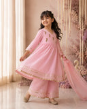 Baby Pink Parrot Angrakha Set