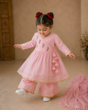 Baby Pink Parrot Angrakha Set