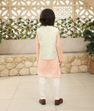 Chanderi Brocade Jacket with Kurta and Pant