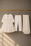 Ivory Anarkali Set