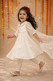 Ivory Anarkali Set