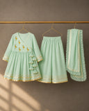 Mint Green Flamingo Angrakha Set