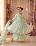 Mint Green Flamingo Angrakha Set
