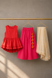 Red Pink Palazzo Set