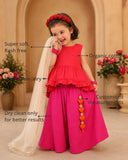 Red Pink Palazzo Set
