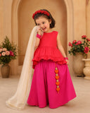 Red Pink Palazzo Set