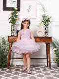 Stephanie Pink Sequin Bodice With Fluffy Skirt