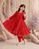 Red Anarkali Set