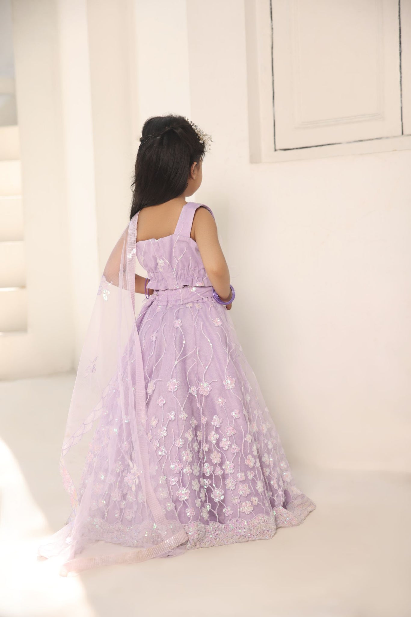 Baby Pink Embroidered Anarkali