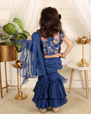 Stylish Heart Shaped Mirror Work Jumpsuit