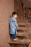 Blue Print Kurta And Blue Pant