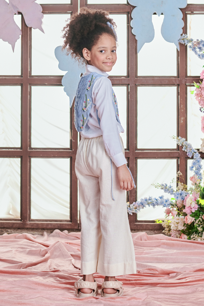 Embroidered bell 2025 bottom trousers