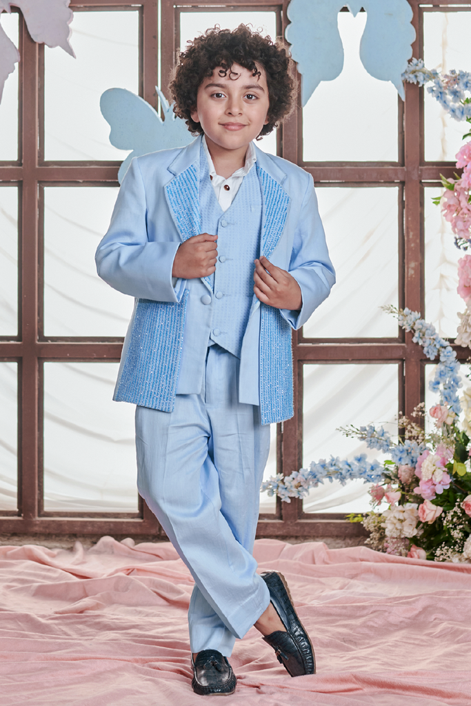 Cielo Waistcoat With Blazer And Trouser Set Of 3 Petitroyalkids