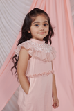 Mia -  Full Length Jumpsuit With Ruffled   Cape - Set Of 2