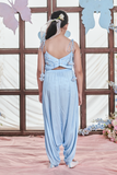 Liliana - German Satin Dhoti Jumpsuit