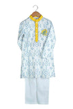 Embroidered Bandhej Kurta