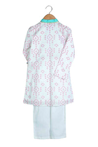 Embroidered Bandhej Kurta