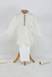 Cotton Silver Lurex Kurta and Glazed Cotton Pyjama